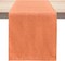 Table Runner 13 x 72 Inches Long, Cotton Linen Farmhouse style - (Fall-Orange, 13” x 72”)